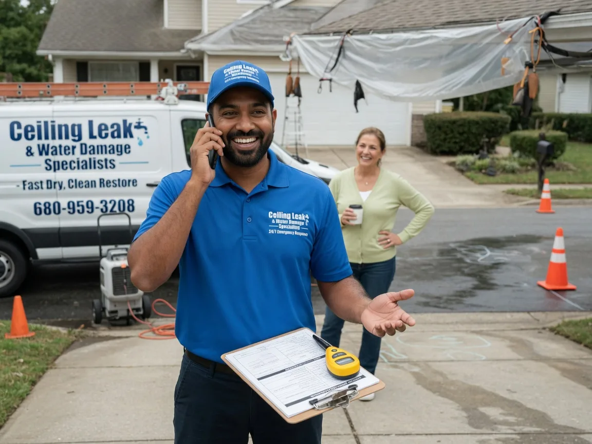 Ceiling Leak Cleanup New Waterford, OH FAQs